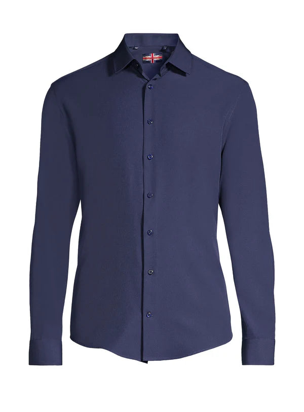 Solid Micofiber Sport Shirt L/S