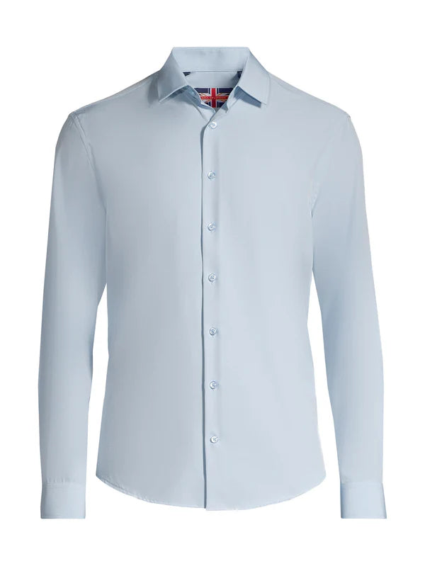 Solid Micofiber Sport Shirt L/S