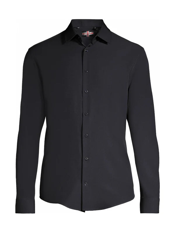 Solid Micofiber Sport Shirt L/S