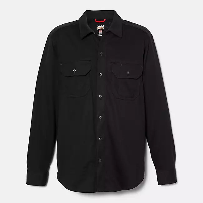 FR Cotton Core LS Button Logo Shirt
