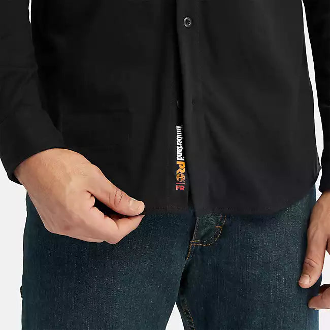 FR Cotton Core LS Button Logo Shirt