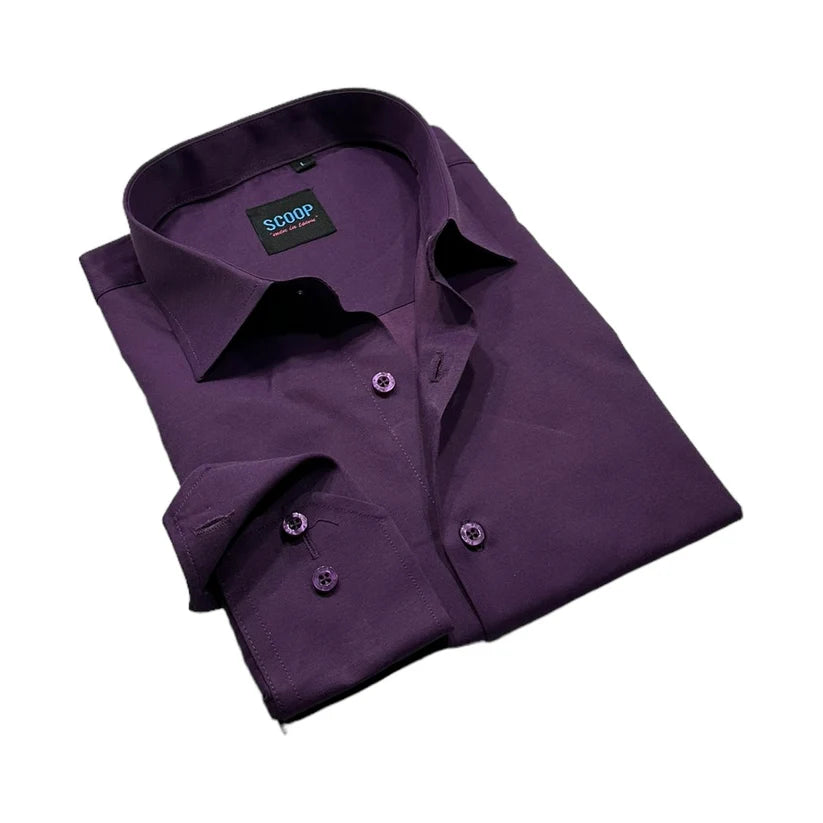 dark purple mens dress shirt Scoop Dress Shirt