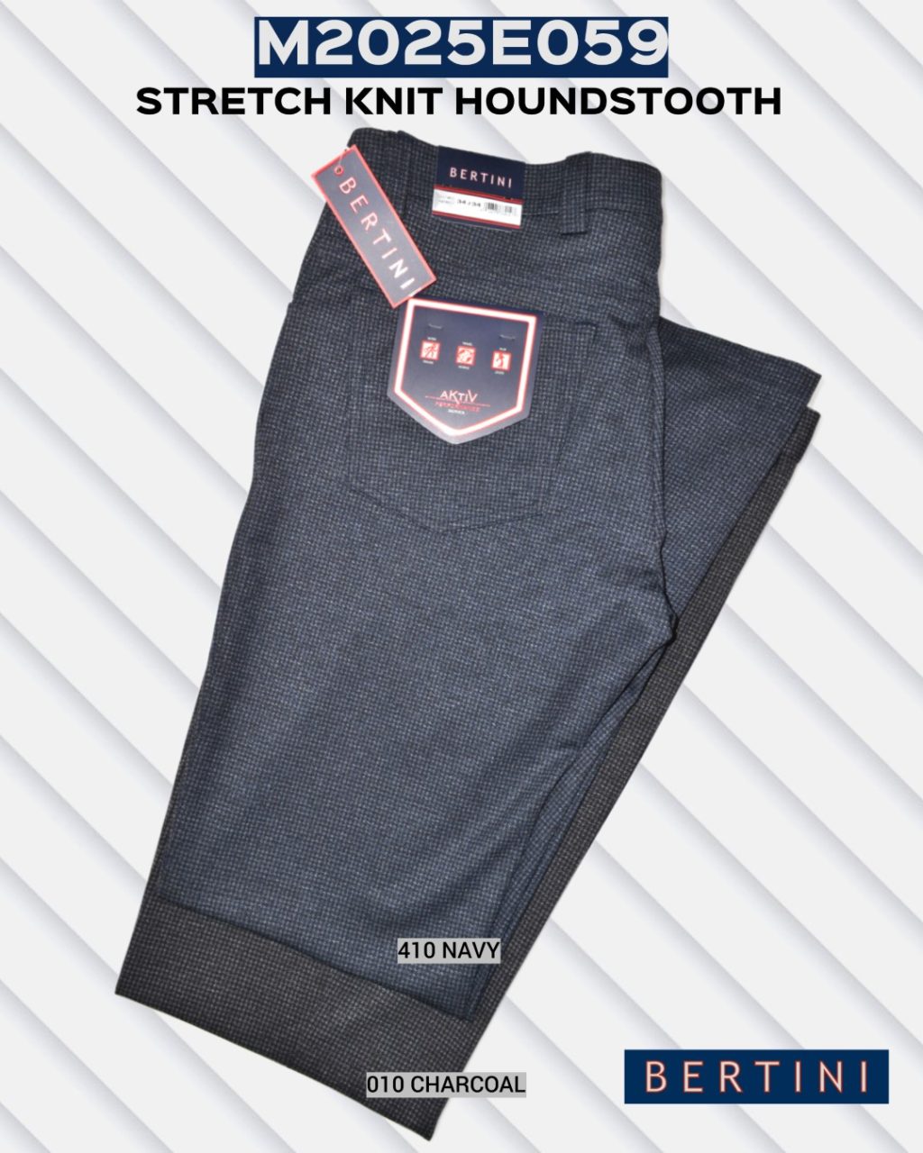 Kurt Stch Knit Hounstooth Pants