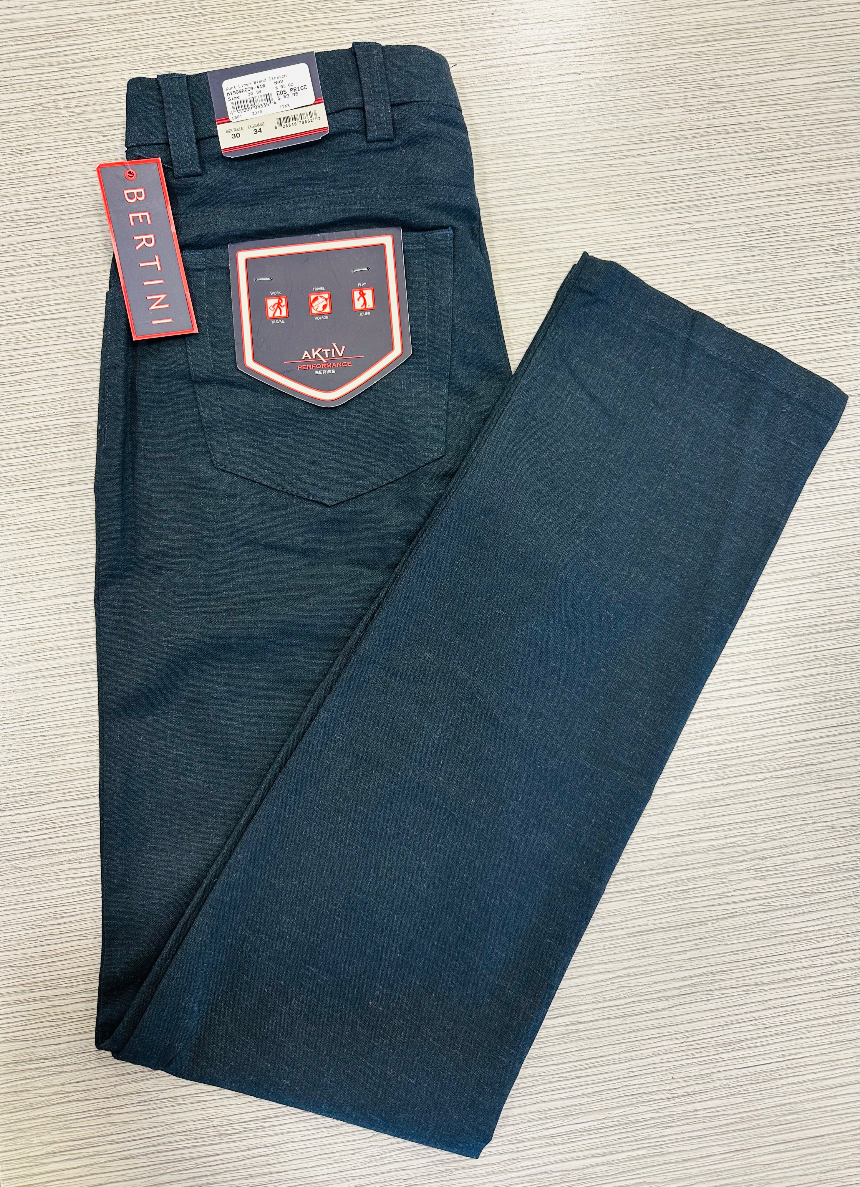 Kurt Linen Blend Stretch Pant