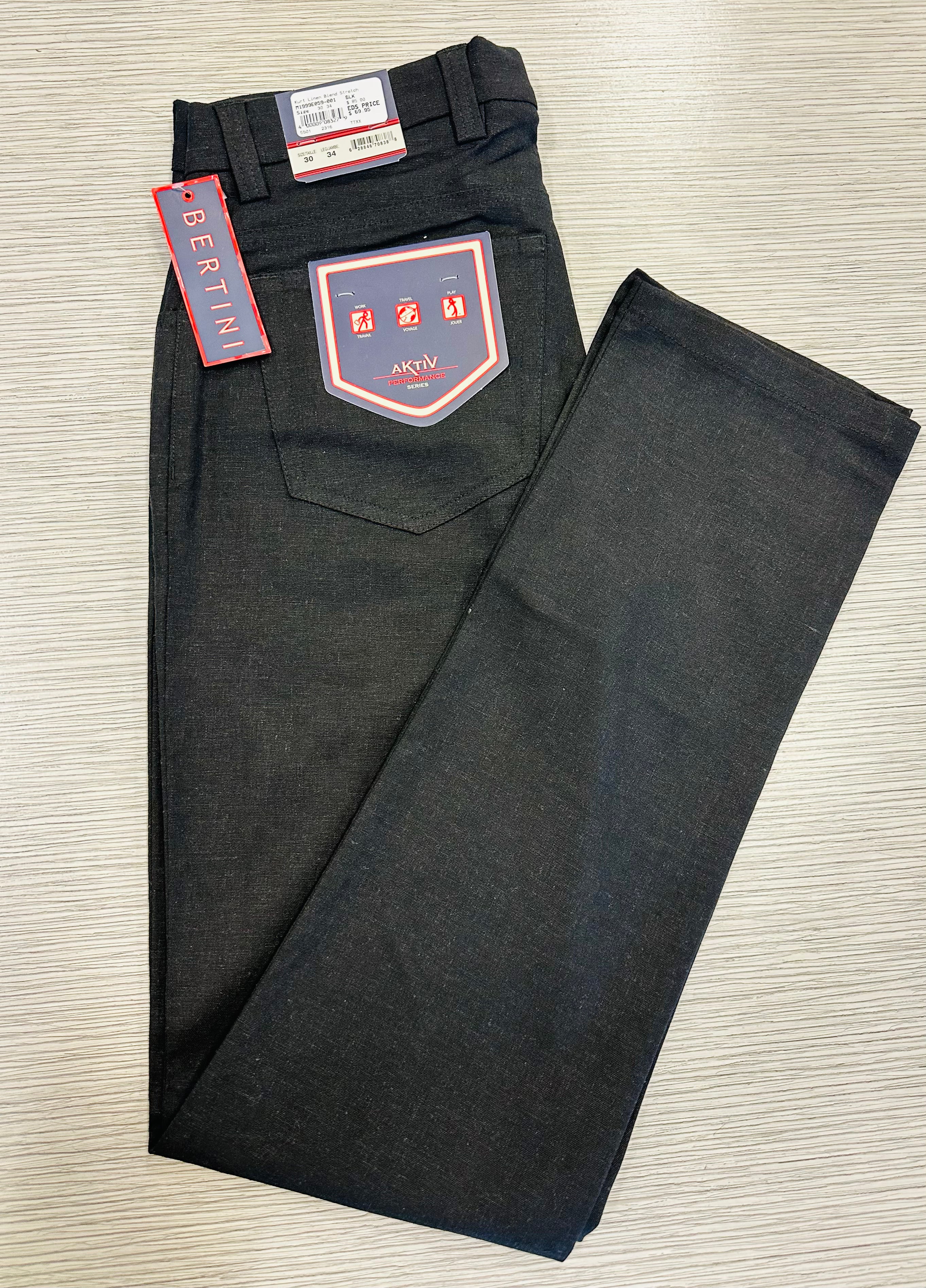 Kurt Linen Blend Stretch Pant