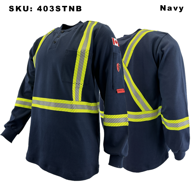 Econo FR Henley Striped Shirts HRC2