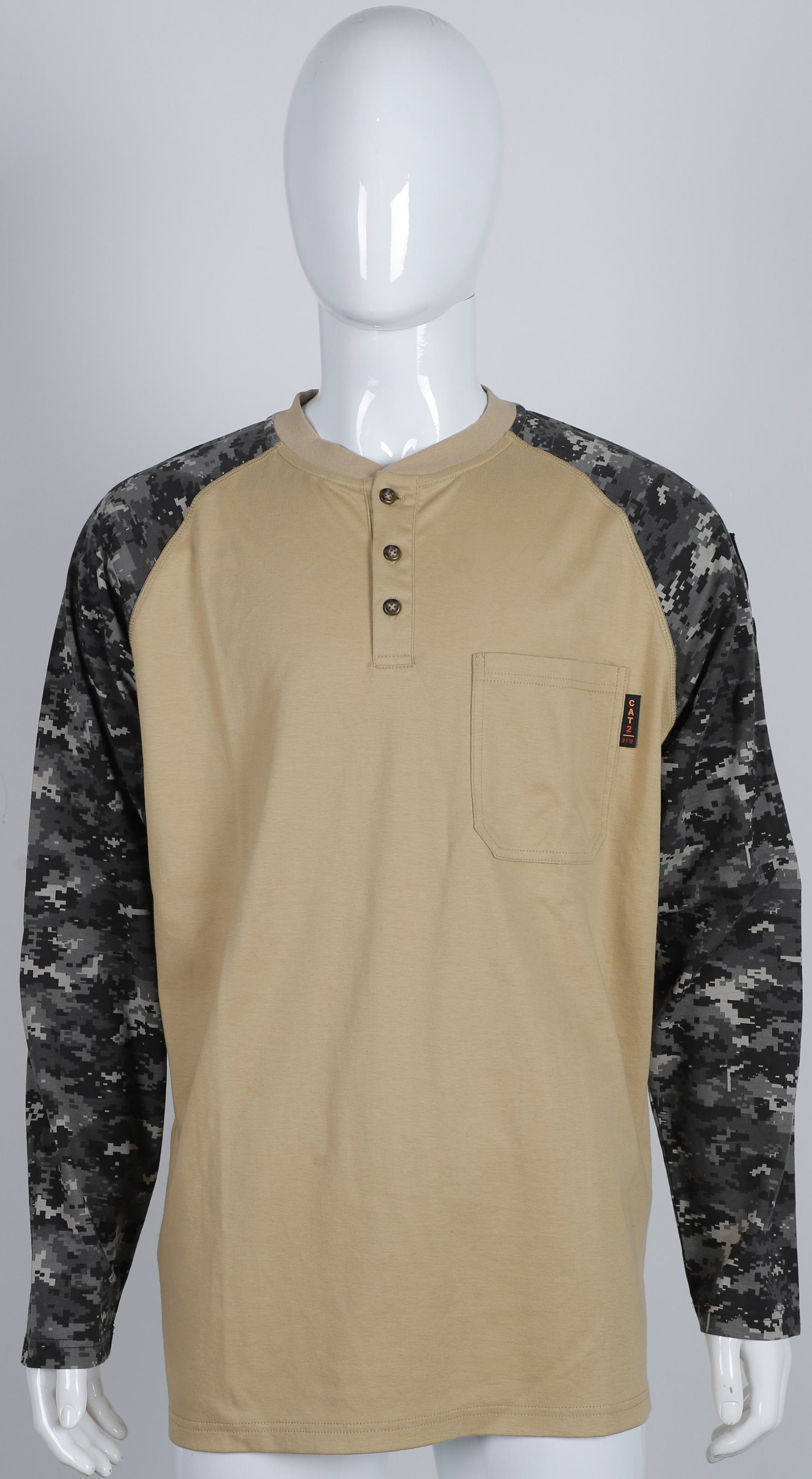 Fr Cotton Camo Henley