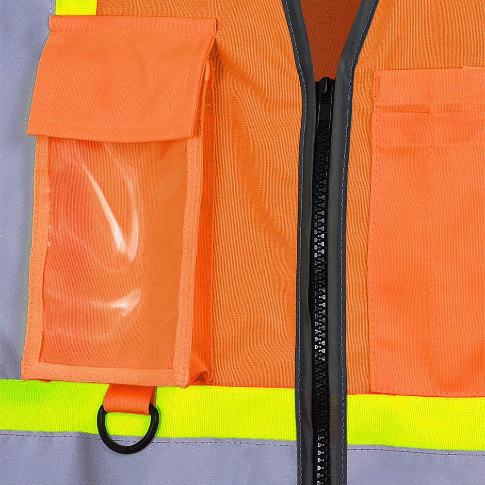 Tri Cot Zip Vest Hi-Viz