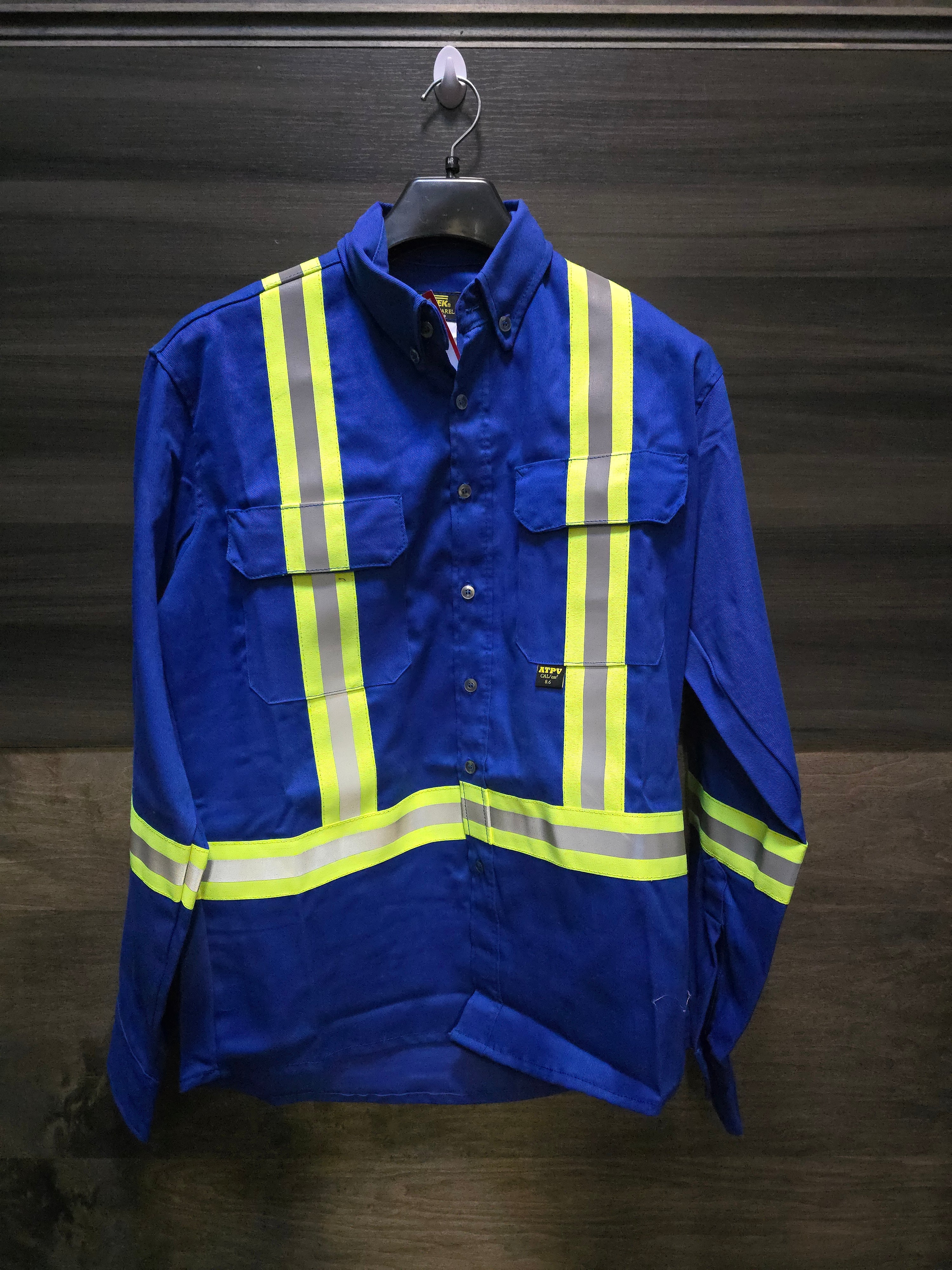 7 OZ FR Work Shirt W/Stripes