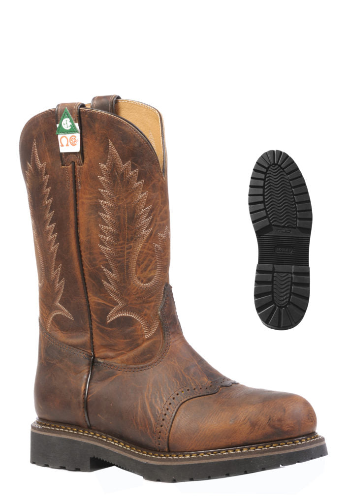 Rodeo Work Boots Stitching