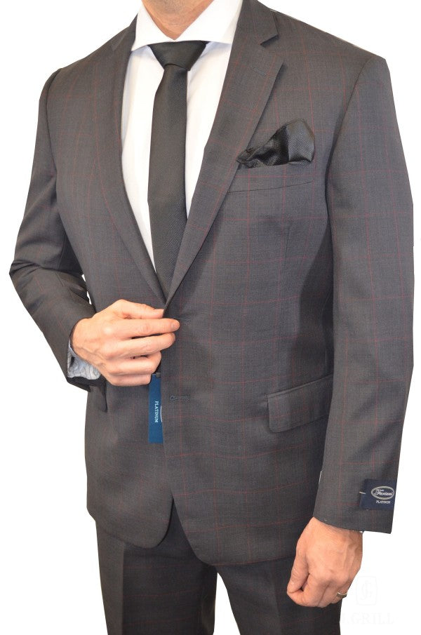 Windowpane Wool Suit