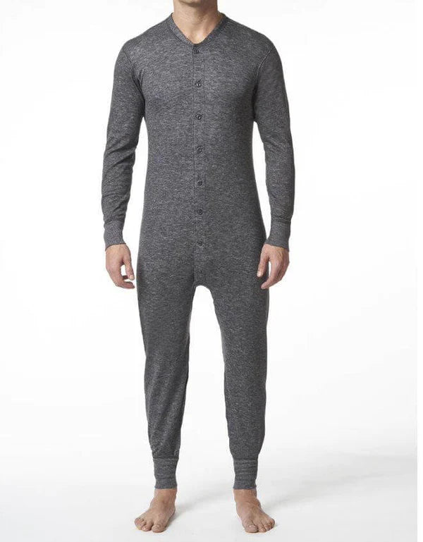 STANFIELD'S 8812 Men's Two-Layer Merino Wool Blend Charcoal