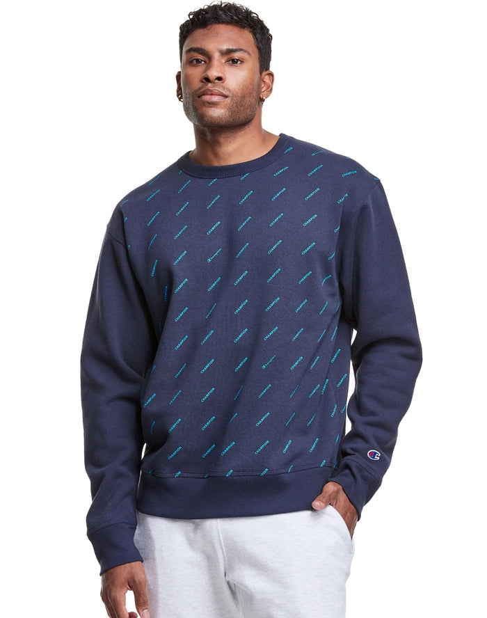 Champion all sales over print crewneck