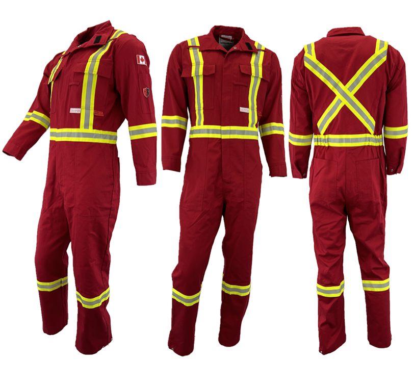 Atlas 8 Oz Fr Coveralls W/Stripes