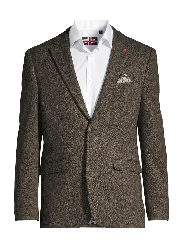 S.L Notch Lapel Elbow Patches  Blazer