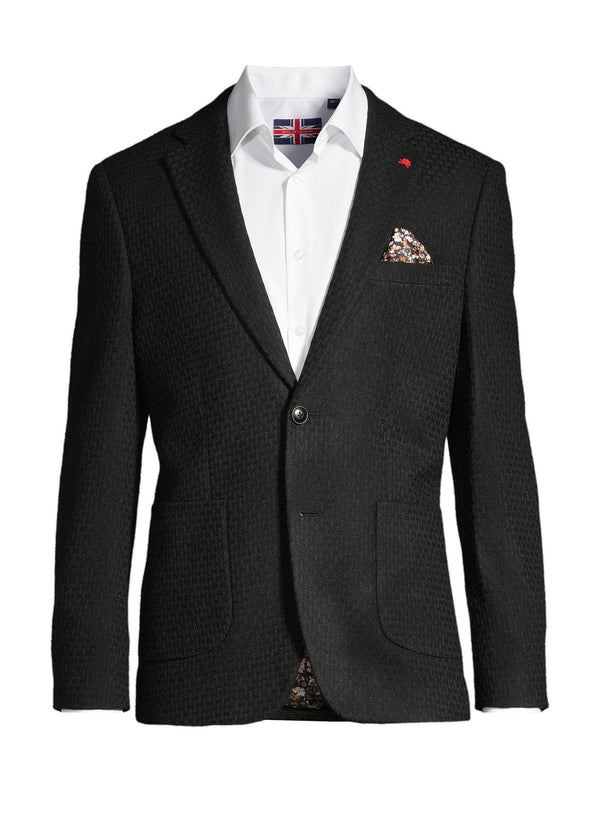 S.L Notch Lapel Patch Pockets Blazer