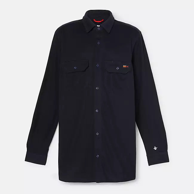 FR Cotton Core LS Button Logo Shirt