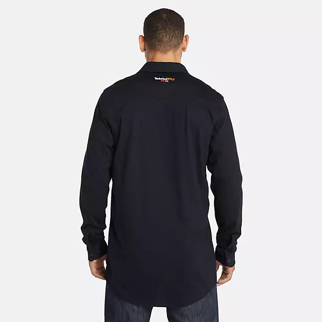 FR Cotton Core LS Button Logo Shirt