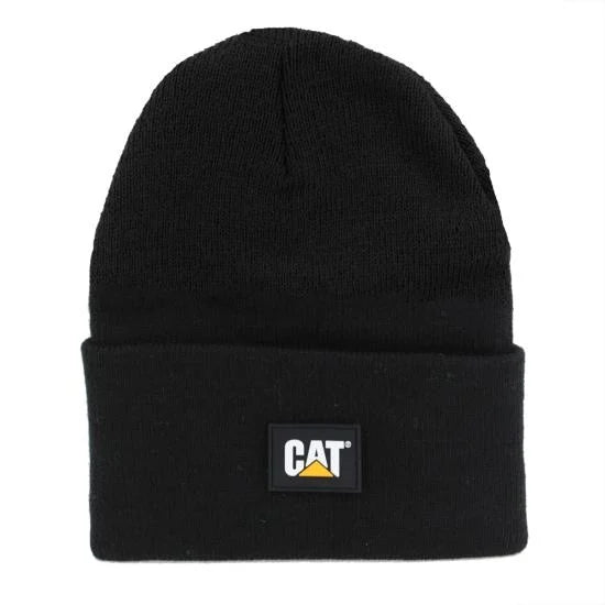 Cat Label Cuff Beanie