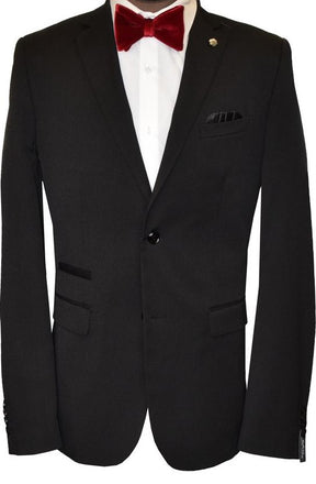 L.H Solid Classic Slim-Fit Suit