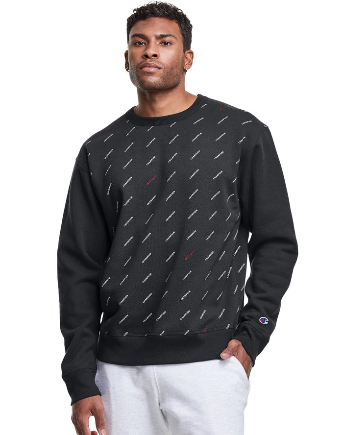 Champion reverse weave aop crew hot sale