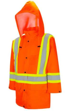 Hi Viz Orange Traffic Jacket