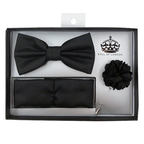 3 pc Bow Tie Set Soul of London