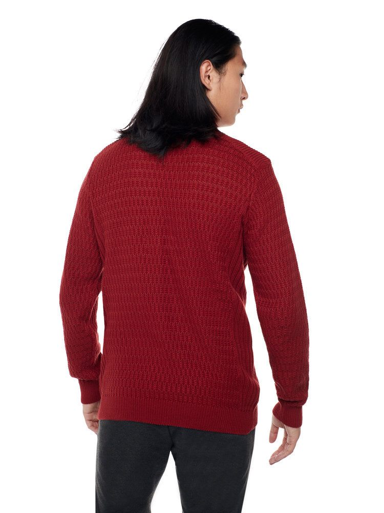 L/S Mock Zip Sweater